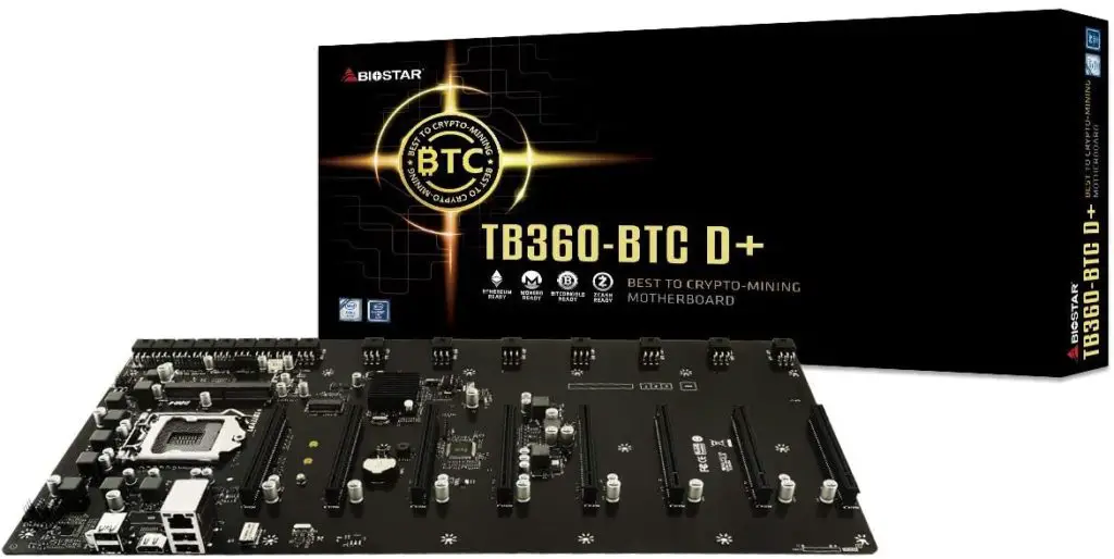 Biostar TB360-BTC D+ SODIMM 8 GPU Support Mining Motherboard