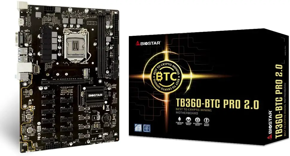 Biostar TB360-BTC PRO 12 GPU Mining Motherboard