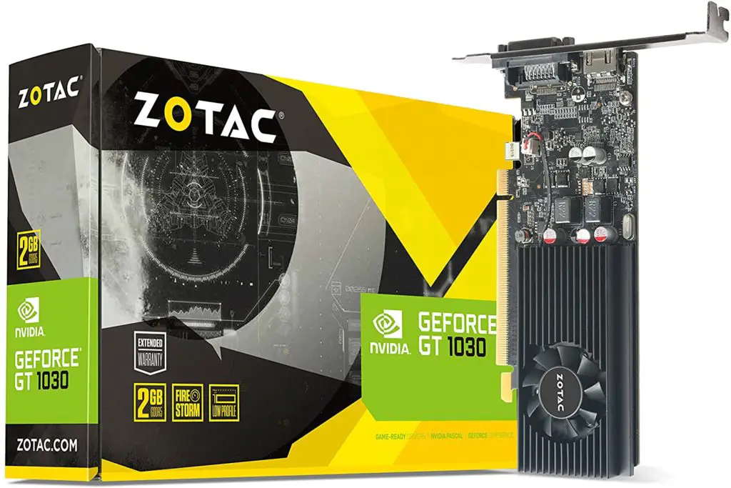 ZOTAC GeForce GT 1030 2GB Low Profile Video Card