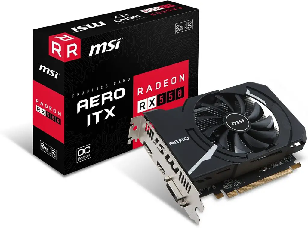 MSI RX 550 4GT LP OC Graphics Cards