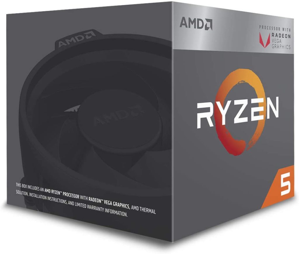 AMD Ryzen 5 2400G Processor with Radeon RX Vega 11 Graphics