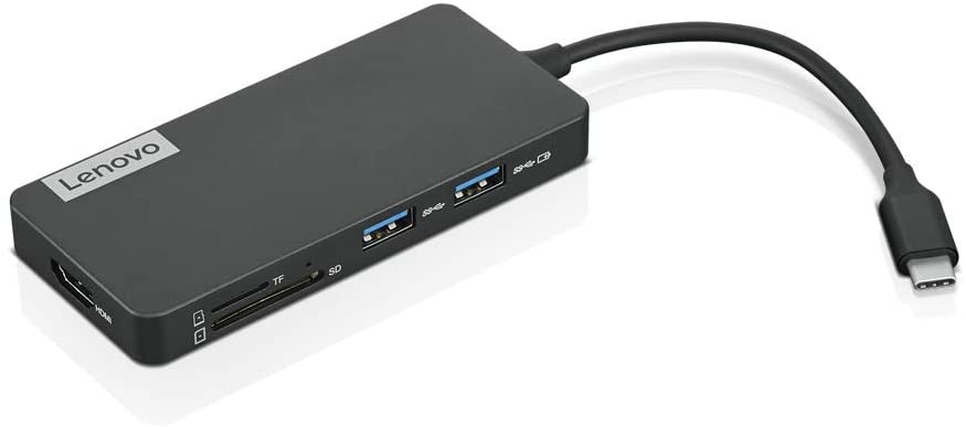 Lenovo USB-C 7-in-1 Hub, with USB-C Laptop Charging Port