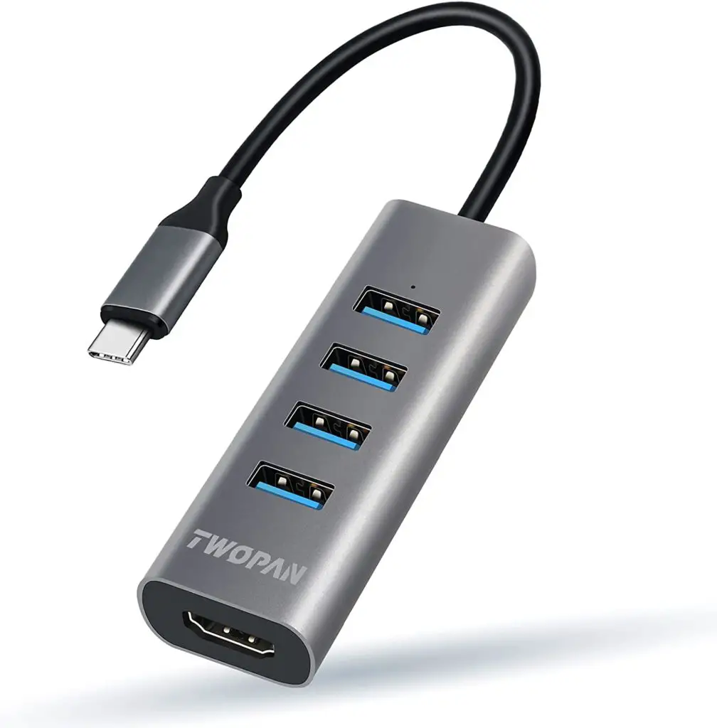 TWOPAN USB C Hub HDMI 4K, 5-in-1 USB C