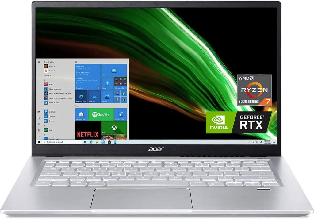 Acer Swift X  Creator Laptop