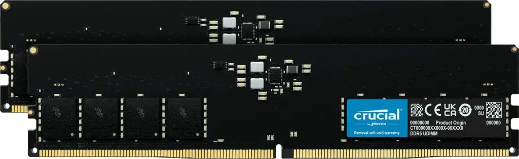 Crucial RAM 64GB Kit DDR5 4800MHz CL40 Desktop Memory