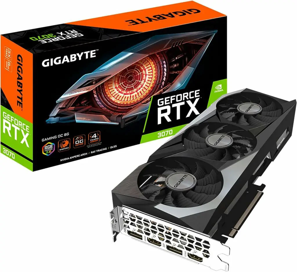 GIGABYTE RTX 3070 Gaming OC Best Nvidia GPU For GTA 5