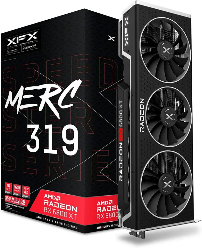 XFX Speedster MERC319 RX 6800 XT CORE Best Graphics Card For GTA 5 1080p 60fps