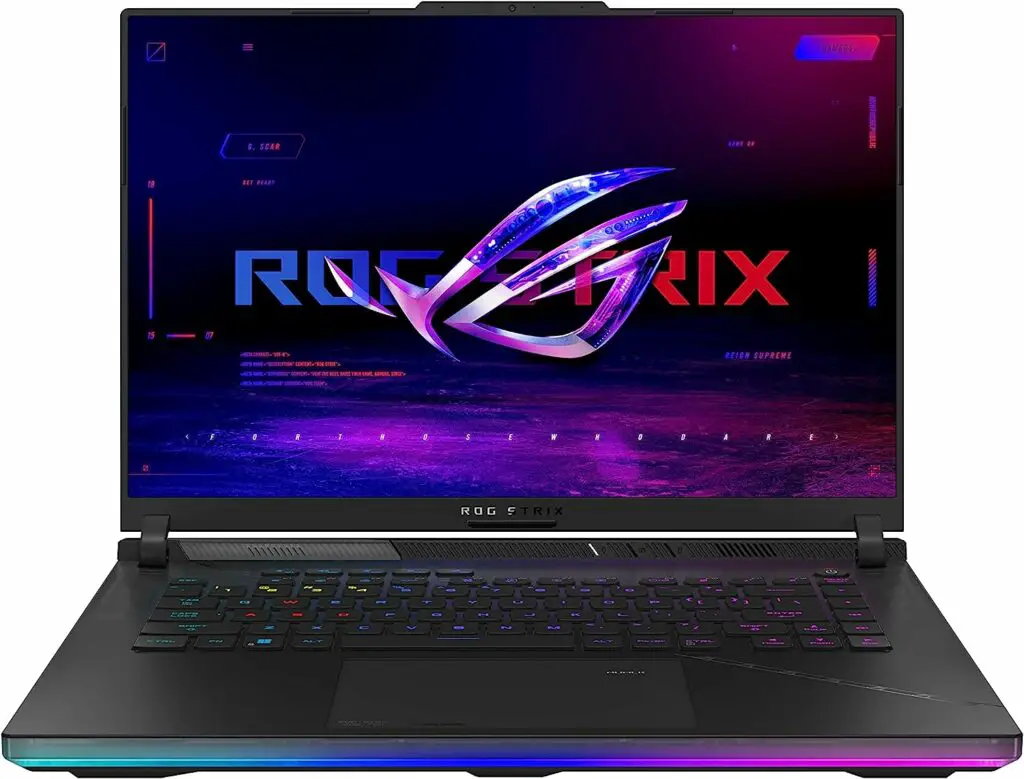 ASUS ROG Strix Scar 16 Best 4K Gaming Laptop for Starfield