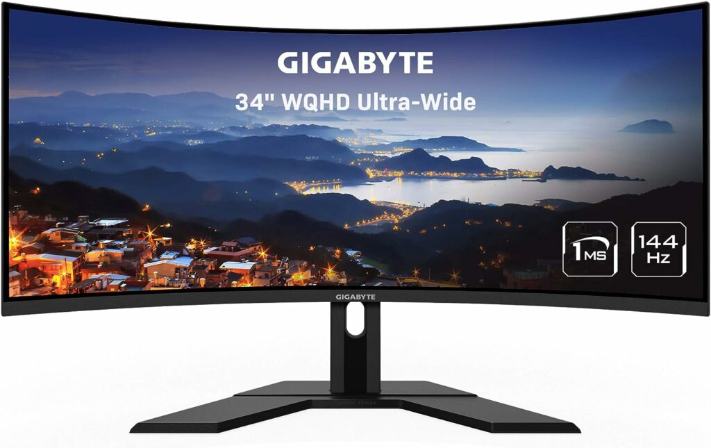 GIGABYTE G34WQC : Best Ultrawide Monitor For CS2