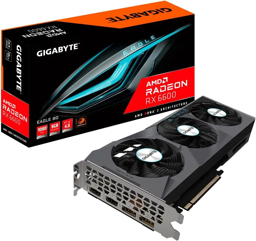 Gigabyte RX 6600 Eagle  Recommended GPU for Ryzen 5 5600G