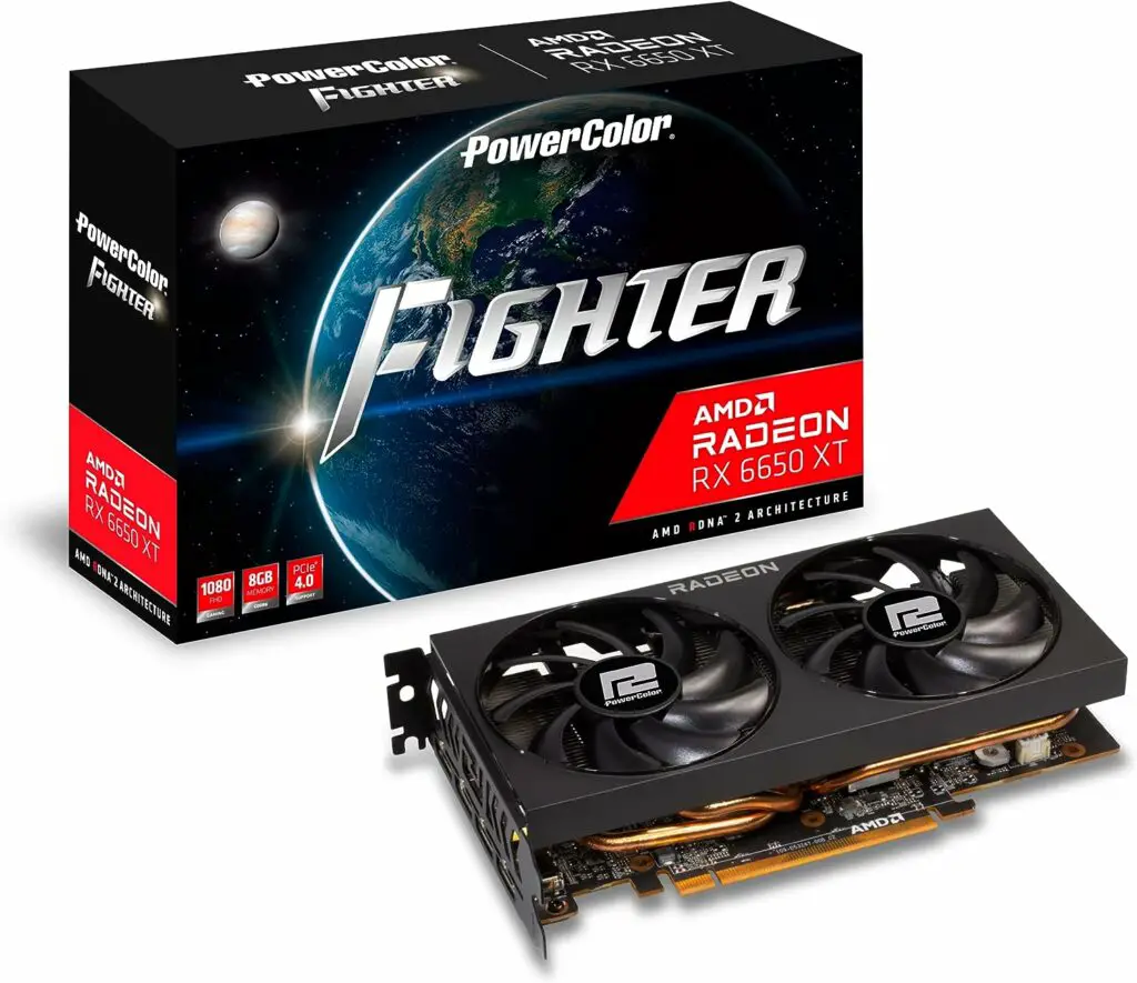 PowerColor Fighter RX 6650 XT Best Affordable GPU for Ryzen 5 5600G