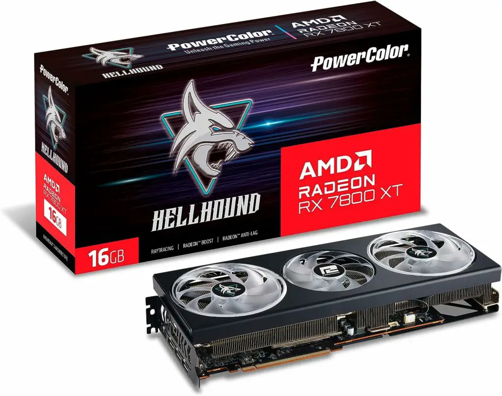 PowerColor Hellhound RX 7800 XT Best AMD GPU For Ryzen 7 5800X